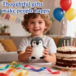 JcvPot Pinguin Kuscheltier, Weiches Stofftier Für Kinder Und Babys, Kuscheltier Pinguin Plüschtie, Plüschtier – Bild 4